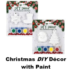 Christmas DIY Tree Decor with Paint, Assorted